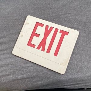 exit sign
